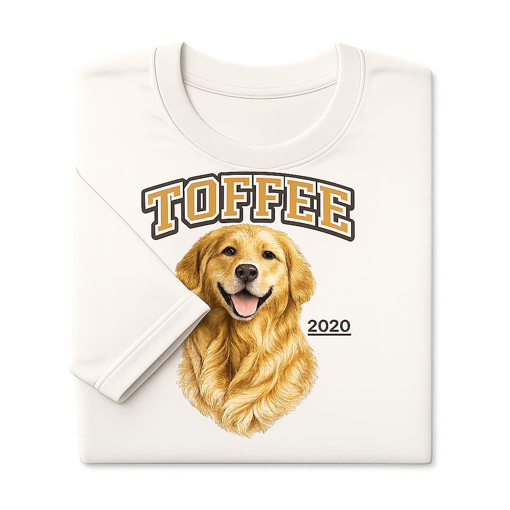 Personalisiertes Haustier-Sweatshirt im College-Stil | vom Foto