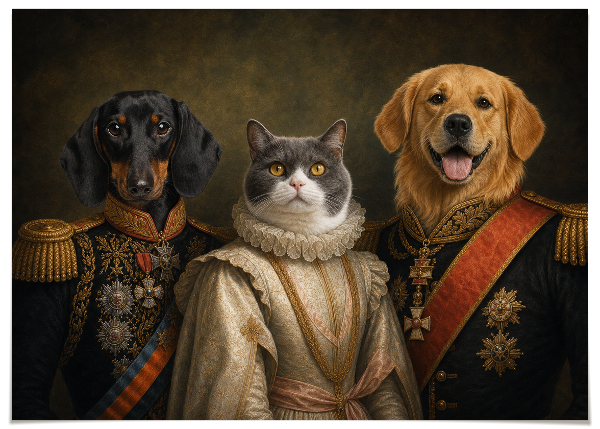 pdp-map:6a273da9c6ccd05c:royal_portrait__the_decorated_lords_lady_custom_pet_portrait__bella-coco-toffee__without-border_hide-name__No_Frame_Horizontal.png