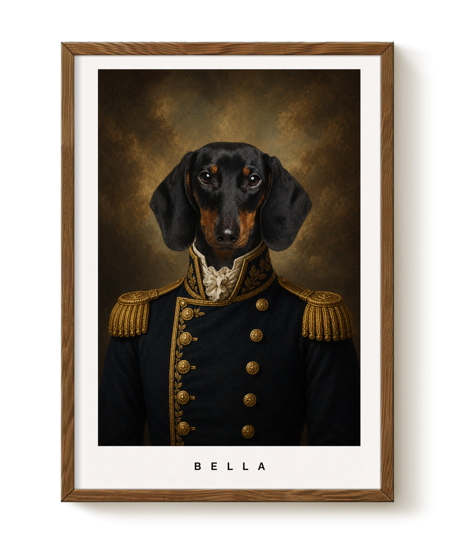 pdp-map:3e7cab3ed38a6cd8:royal_portrait__the_grand_elegance_custom_pet_portrait__bella__with-border_show-name__Walnut_Vertical.png